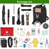 47Pcs Emergency Survival Kit Bugout Bag Gear Equipment Tool