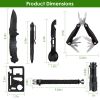47Pcs Emergency Survival Kit Bugout Bag Gear Equipment Tool